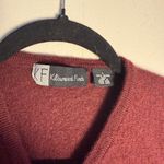 Kilburne and Finch size large 100% merino wool burgundy vintage 90s sweater vest Photo 2