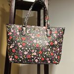 Kate Spade  EUC Floral Tote Bag Purse w/ Card Wallet Photo 6