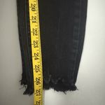 Kancan High Rise Button Fly Frayed Hem Skinny Black Stretch Jeans 7/27 Size 24 Photo 5