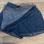 Old Navy  small Indigo Denim skirt shorts envelope Skort Photo 1