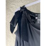 INC Womens Tops Size 3X Black Stretch Jersey Knit‎ Velvet Bow Cold Should… Photo 5