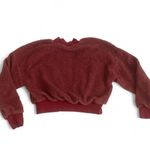 Fabletics Small Malia Polar Fleece Pullover, Dark Rouge/Brick Photo 1