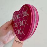 Juicy Couture  Crystal Crush Heart Zip Wristlet Clutch, Raspberry Tart Photo 5