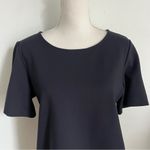Quince  • Navy Short Sleeve Crew Neck Blouse Photo 1