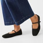 Torrid  Black Mesh Polka Dot Flats SIZE 10.5WW Photo 0