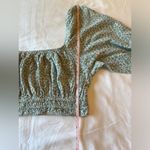 Urban Outfitters “Phoebe” Puff Sleeve Floral Print Crop Top Size M Medium EUC Photo 7