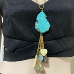 Vintage VOGUE Runway Precious Stones Necklace Photo 3