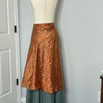 Vintage Reversible Sari Layered Wrap Maxi Skirt Bohemian Multicolor Fabrics OS Size undefined Photo 6