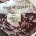 Band of Gypsies  Floral Velvet Open Front Robe Cardigan Women's Size XS/S Photo 6