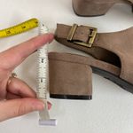 Life Stride ‎ women's tan soft system faux suede buckle chunky wedge heel shoes Photo 8