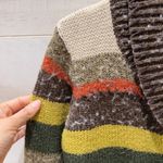 Dress Barn Womens Multicolor Striped Long Sleeve V Neck Button Up Knit Cardigan L Photo 4