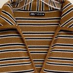 ZARA Retro Stripe Relaxed Midi Dress - S Photo 6