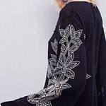 Free People Black Kelimutu Lace Embellished Mini Romper Jumpsuit Bell Sleeves 0 Photo 1