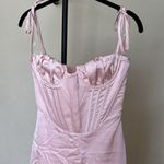 House Of CB  'Alma' Blush Pink Satin Corset Midi Dress NWOT‎ size XS Photo 3