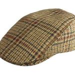 Mark & Spencer M&S  Sartorial Brown Wool Plaid Checkered Newsboy Flat Cap Sz S-M Photo 0