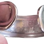 Elegant Stainless Steel & 14KT Dangle Stone Cuff Adjustable Toe Ring Gold Photo 3