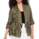 Torrid Light Weight Drape Front Anorak in deep Depths color size 0X or 12 Photo 1