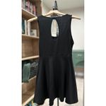 Kirra  Solid Black Skater Mini Dress Photo 1