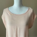 Tacera  | Peach Hi/Low Blouse Sz L Photo 2