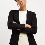 MM.LaFleur  black open cardigan woolf jardigan Photo 0