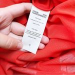 Diane Von Furstenberg DVF • Flutter Sleeve Cinched Waist Dress mesh midi Asher Vermillion floral print Photo 8