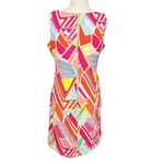 Ronni Nicole Sheath Dress Womens 6 Multicolor Geometric Sleeveless Mod Retro Photo 3