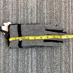 Vintage Leather Gloves Black Herringbone Embellished S Small New Photo 5