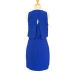 SUNCOO Paris Cyrus Electric Blue Mini Dress Open Back Sleeveless Pockets Size 12 Photo 5