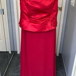 Venus Bella Formals by  Red Formal Bridesmaid Dress Embroidered Sleeveless Photo 0