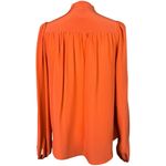 Winter Kate limited edition embroidered silk Anjali plunge blouse Size XS Orange Photo 3
