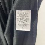 HERRINGSTONES Black Ruffle Long Sleeves Trim Smocked Back Dress, Size Large Photo 3