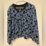 Lane Bryant Floral Lace Women's Jacket in Blue and Black Photo 1