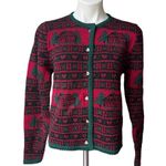 NWT, Vintage Eagle’s Eye Wool Sweater, Sz M Green Size M Photo 1