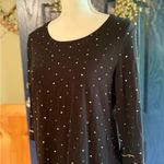 Soma  Black and Silver Embellished Sheath Night Gown size M Photo 1