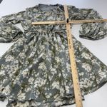 Lulus Dress Women Medium First Blooms Dusty Blue Floral Print Long Sleeve Cutout Gray Size undefined Photo 12