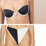 l*space NWT L* Nico Black and White Bikini Top Jada Bottoms Set Photo 1