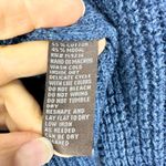 J. McLaughlin  Mockneck Knit Sweater Size Medium Cotton Modal Blue Classic Photo 3