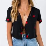 Princess Polly NWT Motel Scatter Rose Vaco Blouse Scattered Rose XS Photo 0