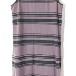 Horny Toad  | Purple Gray Stripe Casual Sleeveless Dress L Photo 0