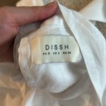 DISSH WHITE LINEN PANEL BABYDOLL MINI DRESS Size 2 Photo 7