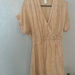 H&M peach colored tan wrap dress Photo 1