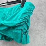 Apt. 9  Green Mini Ruffle Stretch Ruched Skort Swimwear Plus 16 Photo 3