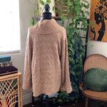 Vintage Ralph Lauren Sport Tan Cable Knit Wool Cashmere Blend Cardigan Sweater Size M Photo 2