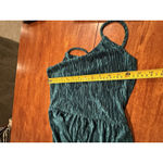 Live to be spoiled  Green Crinkle Jumper Small Formal Spaghetti Strap S Dance Photo 8