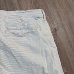 Levi's Levi’s Pinstripe Chino Cuffed Shorts Women’s 31 Summer White Blue Mid Rise Photo 3
