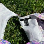 Forever 21 Sweetheart Tea Party Puff Sleeve Purple Dress Photo 2