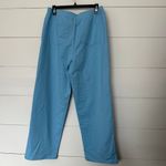 Susan Graver Weekend Women’s Medium Blue Ankle Pants Stretchy Photo 2