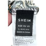 SheIn Handkerchief Hem Smocked High Waist‎ Multicolor Paisley Maxi Skirt Size L Boho Photo 4