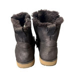 EMU Australia  Booties Sherpa Lined Size 8 Brown Shimmer Zip Up Photo 3