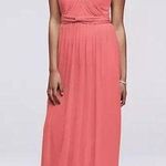 David's Bridal david’s bridal style-your-way 6 tie long mesh bridesmaiu dress Photo 0